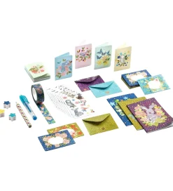 Djeco Kreativ Leg|Kreasæt>Brevpapir - 22 Dele - Mini Elodie