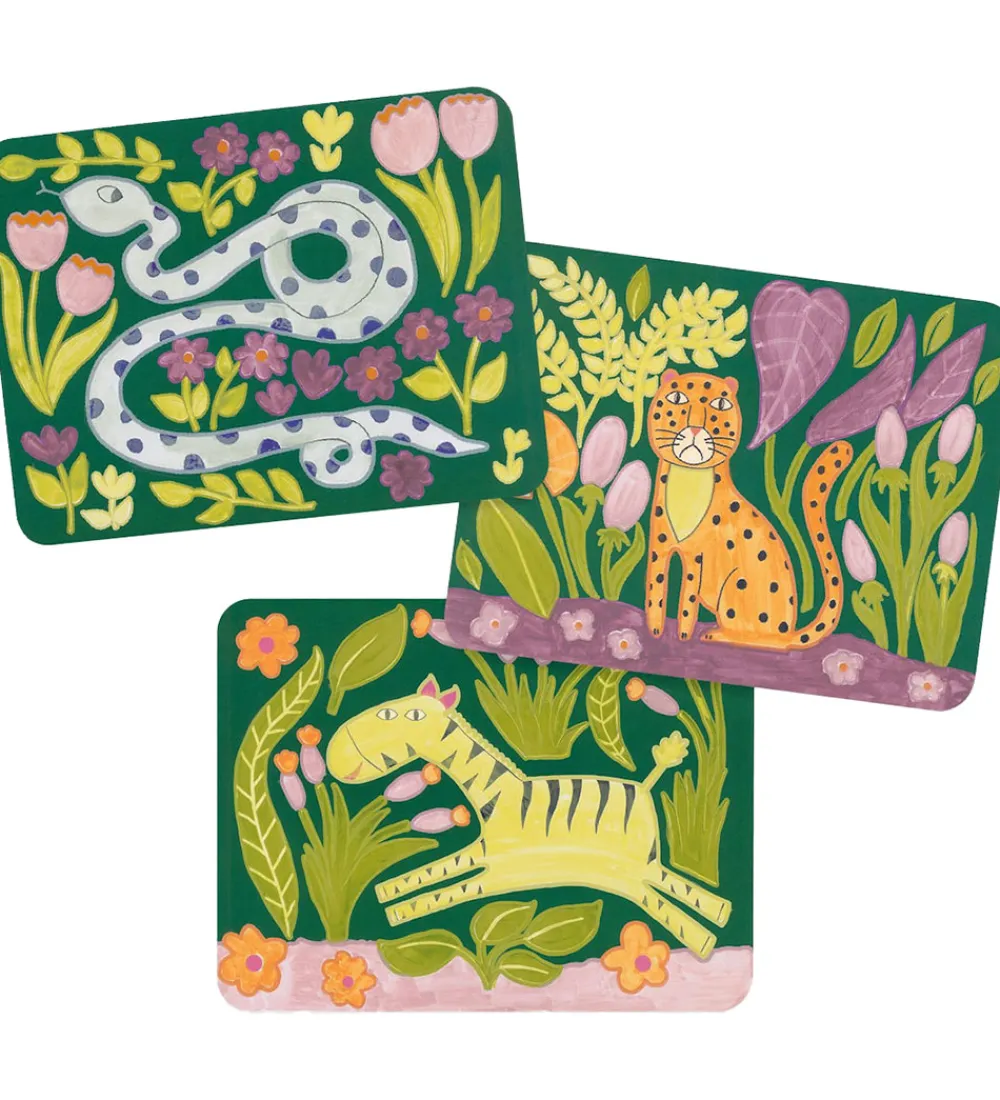 Djeco Kreativ Leg>Farvesæt - Palette Painting - Wild Ones