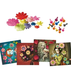 Djeco Kreativ Leg|Kreasæt>Kreasæt - Billeder i 3D - Rock'n Roses