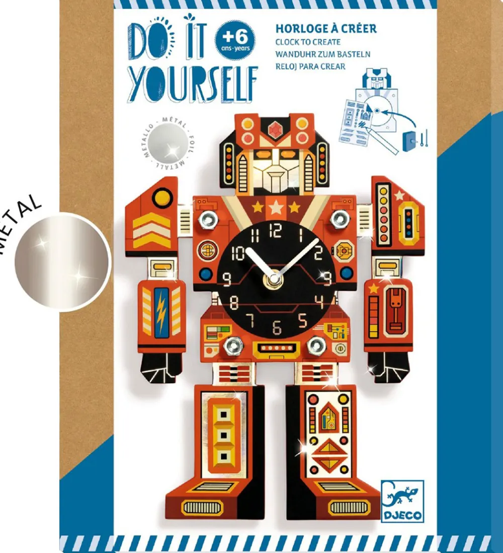 Djeco Kreasæt>Kreasæt - DIY Ur - Robotime