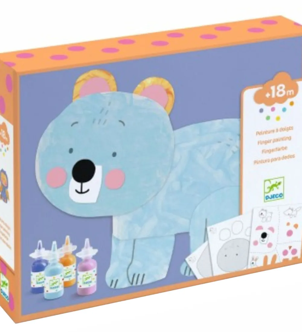 Djeco Kreasæt>Kreasæt - Fingermaling - Messy Fun