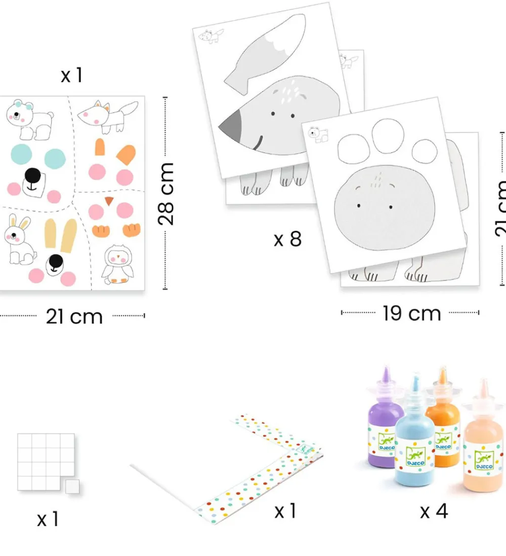 Djeco Kreasæt>Kreasæt - Fingermaling - Messy Fun