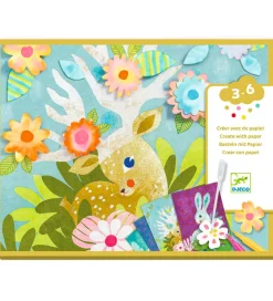 Djeco Kreasæt>Kreasæt - Kreativ Med Papir m. Trækpapir