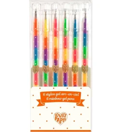 Djeco Tuscher Og Farver>Kuglepenne - 6 stk. - Gel - Classique