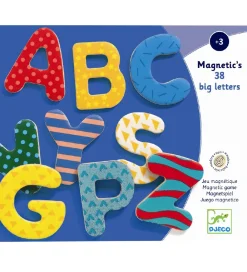 Djeco Magnetlegetøj>Magneter - 38 stk. - Store Bogstaver