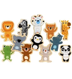 Djeco Magnetlegetøj>Magneter - 24 stk. - Træ - Coucou