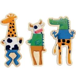 Djeco Magnetlegetøj>Magneter - 24 stk. - Træ - Crazy