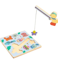 Djeco Puslespil|Magnetlegetøj>Magnetlegetøj - Puzz & Fish Bariolo - 9 Brikker