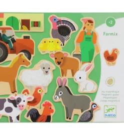 Djeco Spil|Magnetlegetøj>Magnetspil - 24 Brikker - Farmix