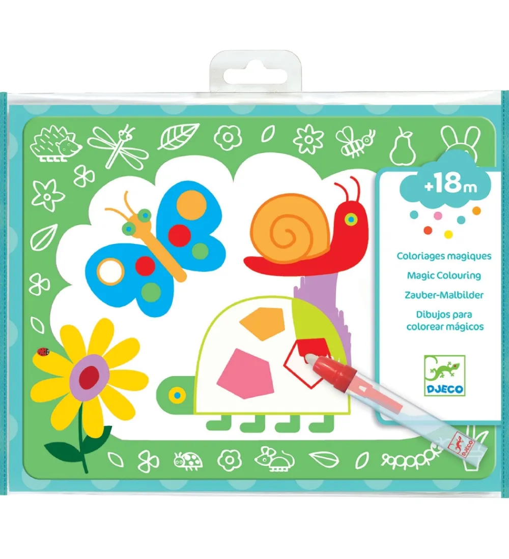 Djeco Malebog>Malebog - Magic Coloring - Blå