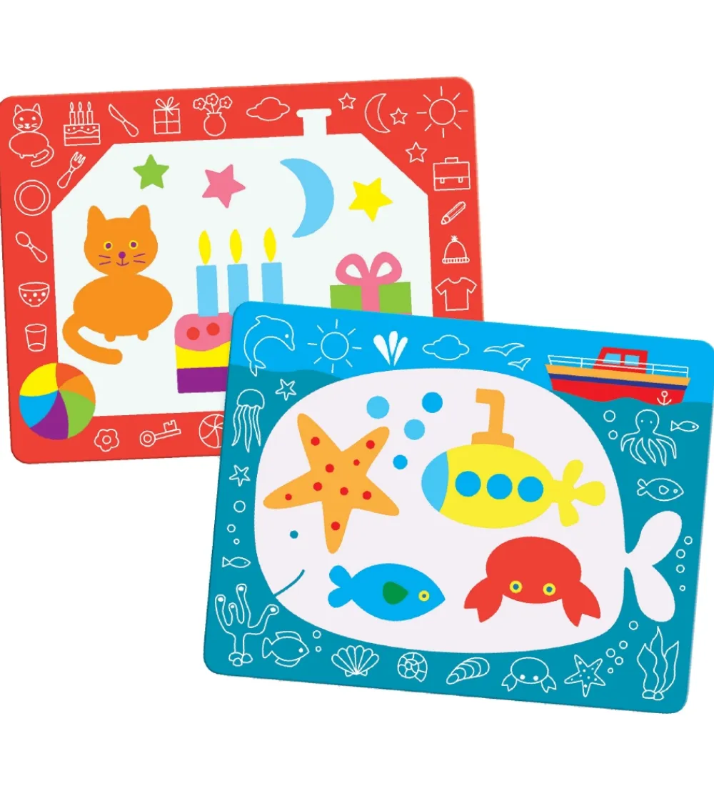 Djeco Malebog>Malebog - Magic Coloring - Blå