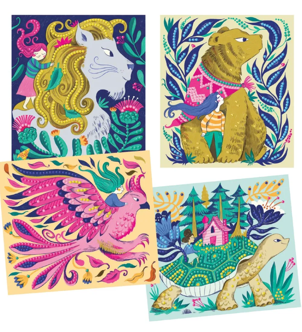 Djeco Perler>Mini Diamanter - Sæt - Artistic Diams - Mythical Creatures