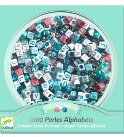 Djeco Perler>Perler - 1000 Stk. - Alfabet - Sølv