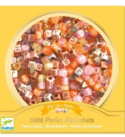 Djeco Perler>Perler - 1000 Stk. - Alfabet - Guld