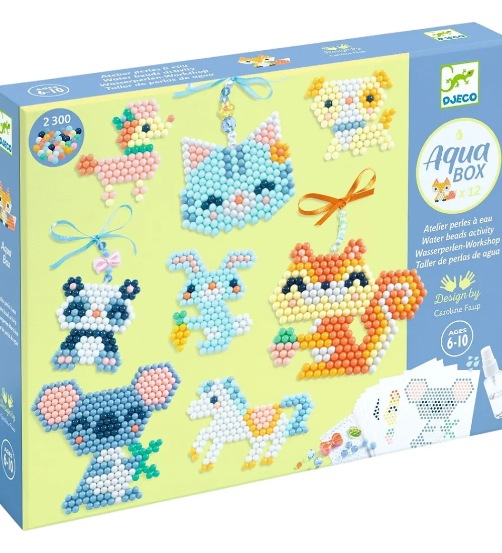 Djeco Perler|Kreativ Leg>Perlesæt - Furry Friends