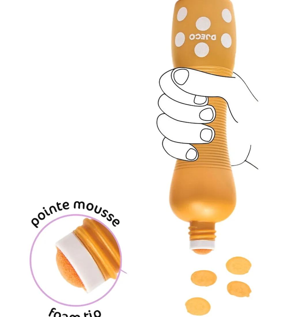 Djeco Kreativ Leg|Tuscher Og Farver>Prikmarkører - 4 stk. - Pearly