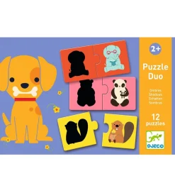 Djeco Puslespil>Puslespil - 12 Brikker - Dyreskygger