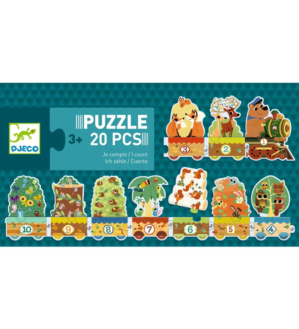 Djeco Puslespil>Puslespil - 20 Brikker - Jeg Tæller