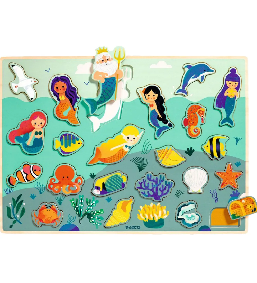 Djeco Puslespil>Puslespil - 22 Brikker - Puzzlo Sea