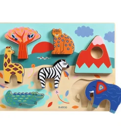 Djeco Puslespil>Puslespil - 7 Brikker - Savanne