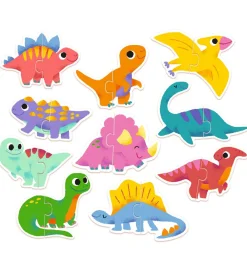 Djeco Puslespil>Puslespil - 10 stk. - Duo Dinos