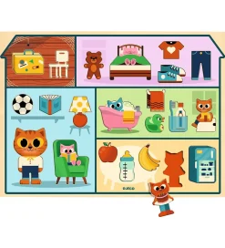 Djeco Puslespil>Puslespil - Puzzlo House - 22 Brikker