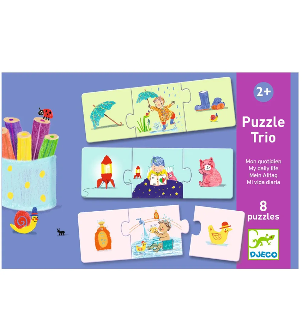 Djeco Puslespil>Puslespil - 8x3 - My Daily Life