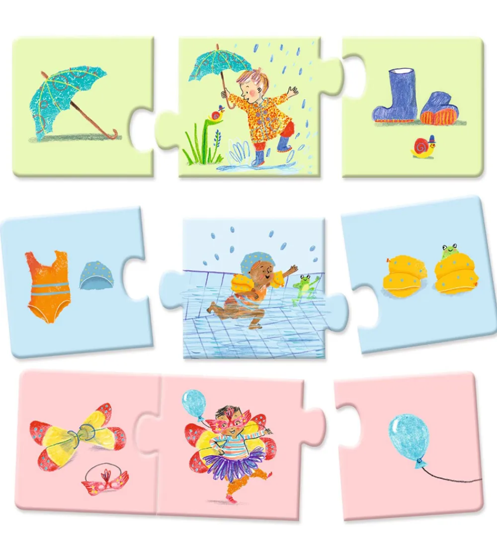 Djeco Puslespil>Puslespil - 8x3 - My Daily Life