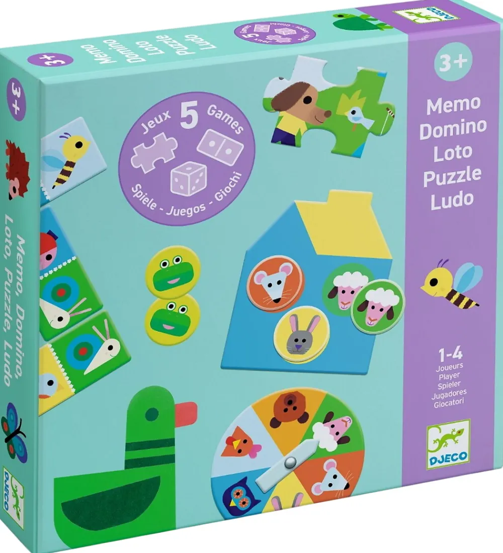 Djeco Spil>Spil - 5-i-1 - At The Farm