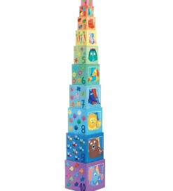 Djeco Stablelegetøj>Stabelklodser - 10 stk. - Rainbow