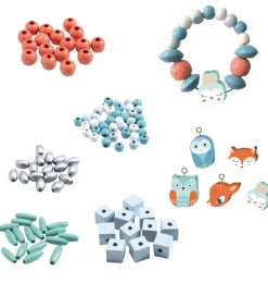 Djeco Perler>Træperler - 450 stk. - Små Dyr