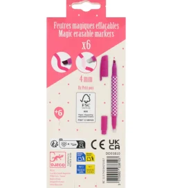 Djeco Tuscher Og Farver|Kreativ Leg>Trylletuscher - 6 stk. - Pastelfarver