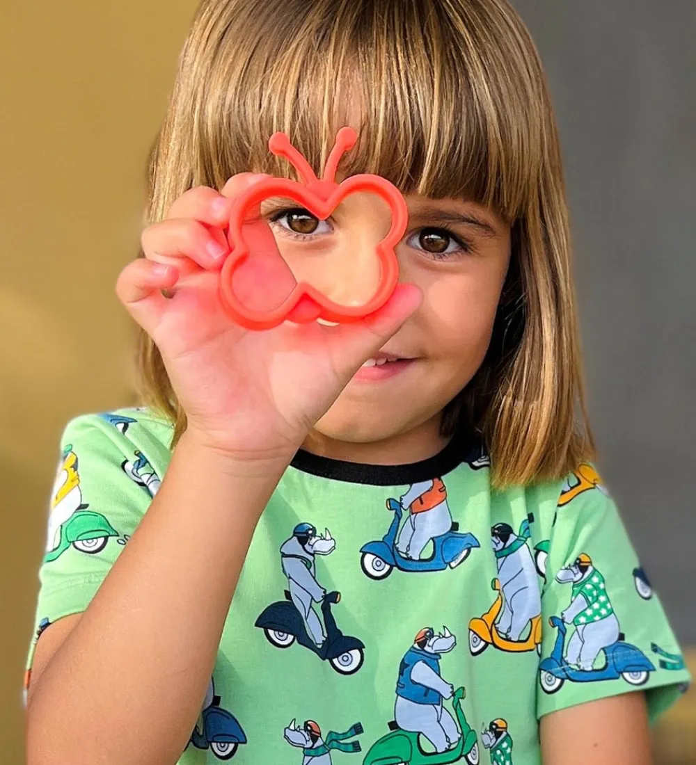 Dëna Babylegetøj|Aktivitetslegetøj>Aktivitetslegetøj - Silikone - Magisk Flip - 8 Dele - Neon