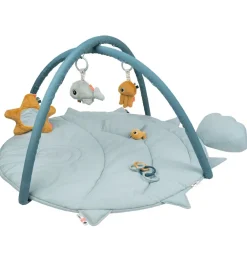 Done by Deer Aktivitetsstativer|Legetæpper Og Legegulve>Aktivitetstæppe - Sea Friends - Blå