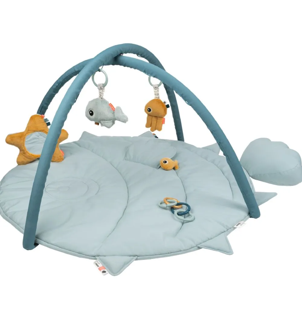 Done by Deer Aktivitetsstativer|Legetæpper Og Legegulve>Aktivitetstæppe - Sea Friends - Blå