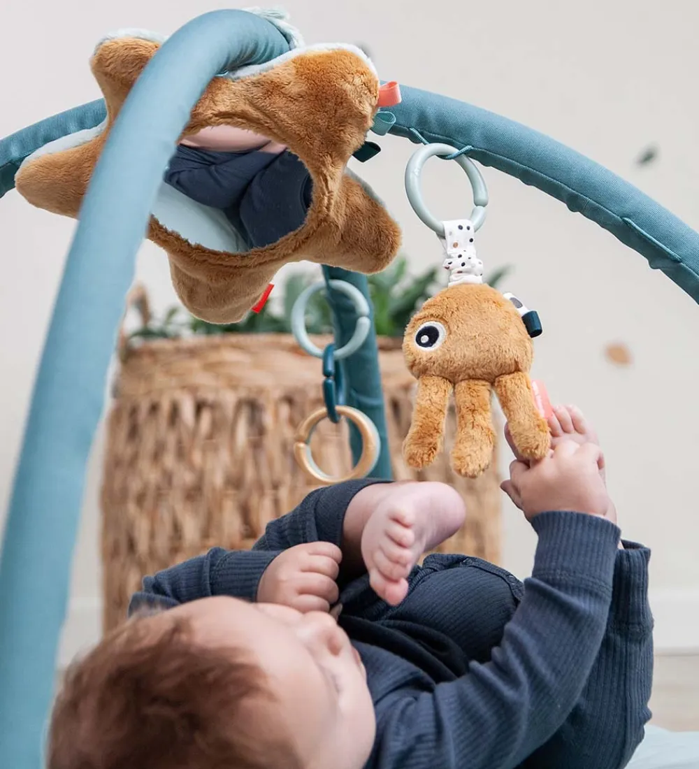 Done by Deer Aktivitetsstativer|Legetæpper Og Legegulve>Aktivitetstæppe - Sea Friends - Blå