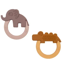 Done by Deer Bideringe>Bidering - 2-pak - Deer Friends - Lilla/Mustard