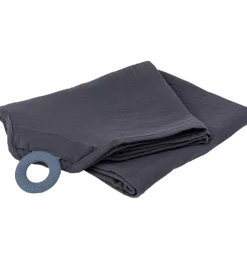 Doomoo Babylegetøj|Bideringe>Ammetæppe m. Bidering - Musselin - 100x85 cm - Grå