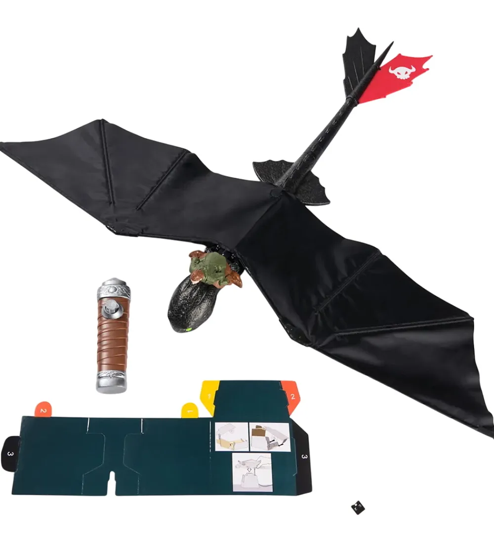Dragons Figurer|Biler, Tog Og Køretøjer>Movie RC Real Flying Toothless - Fjernstyret Drage