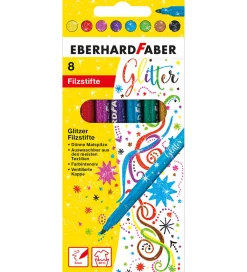 Eberhard Faber Kreativ Leg|Tuscher Og Farver>Tuscher - 8 stk - Glitter