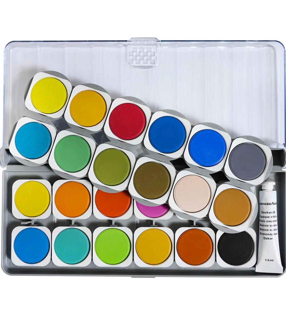 Eberhard Faber Tuscher Og Farver|Maling>Vandfarver - 24 stk.