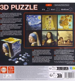 Educa Puslespil>3D Puslespil - 216 Brikker - Cube Art
