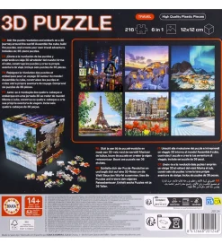 Educa Puslespil>3D Puslespil - 216 Brikker - Cube Travel