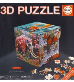 Educa Puslespil>3D Puslespil - 216 Brikker - Cube Wonder