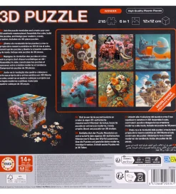 Educa Puslespil>3D Puslespil - 216 Brikker - Cube Wonder