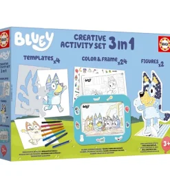 Educa Kreativ Leg|Kreasæt>Kreasæt - Bluey - 3 In 1 Creative Activity Set