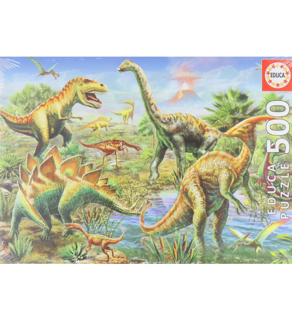 Educa Puslespil>Puslespil - 500 Brikker - Jurassic Playground