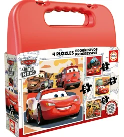 Educa Puslespil>Puslespil - 4 Forskellige - Disney Cars