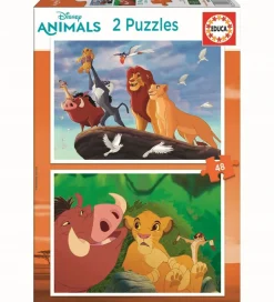 Educa Puslespil>Puslespil - 2x48 Brikker - The Lion King