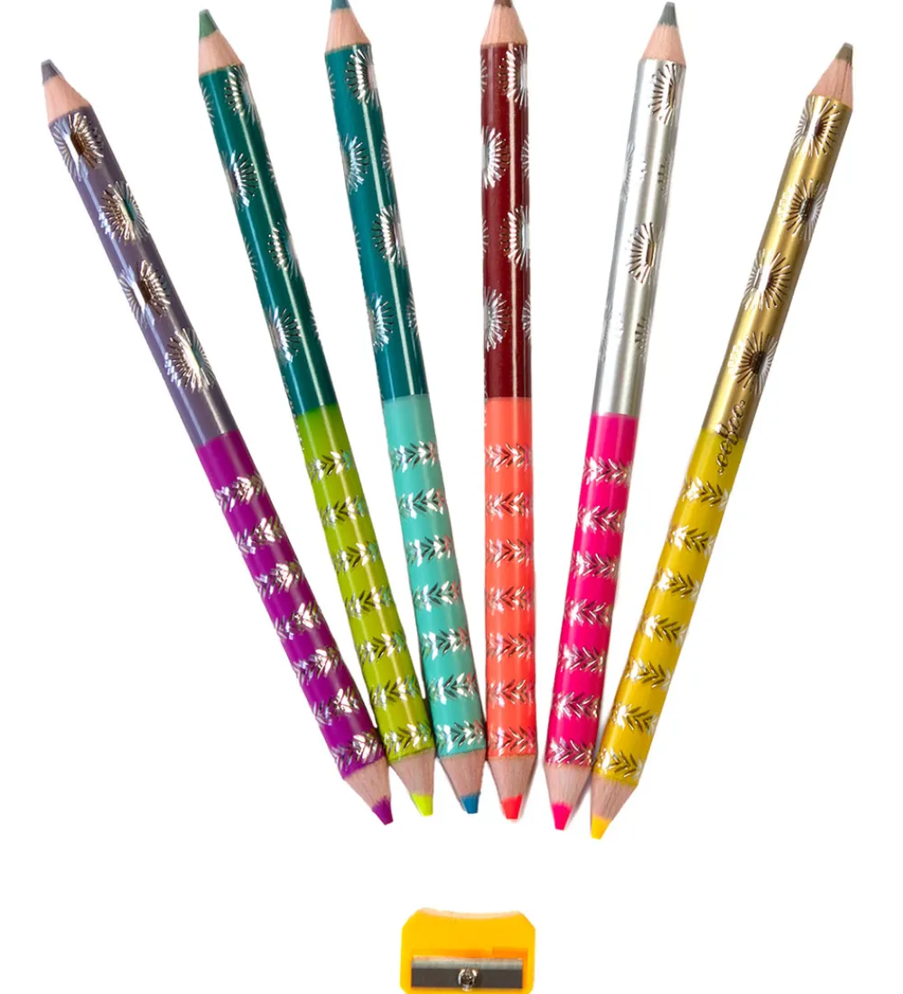 Eeboo Tuscher Og Farver>Farveblyanter - 6 Stk. - Jumbo - Sweet Celebration